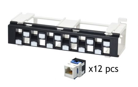 Montaje en pared de inserción rápida - Panel de conexión montado en pared sin blindaje ISO-6A con componentes clasificados 3D-Staggered (con 89D)